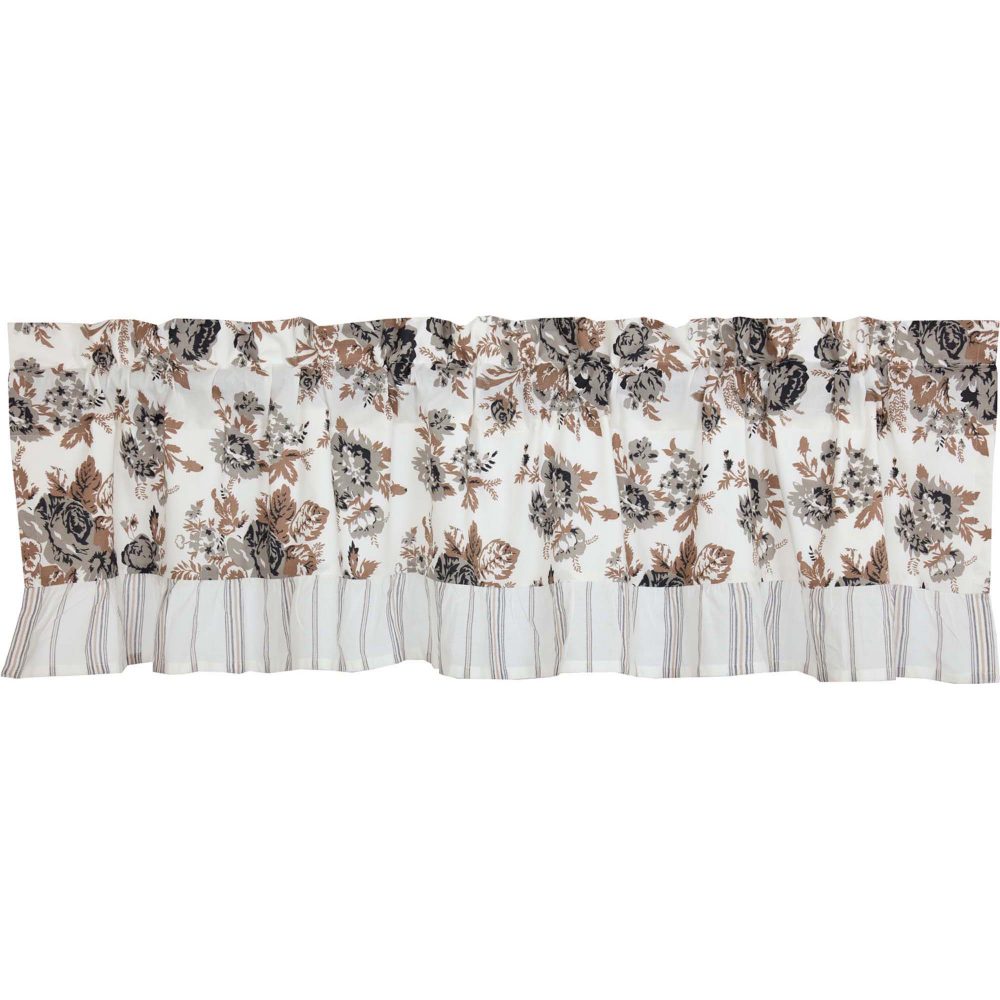 Annie Portabella Floral Ruffled Valance 16x60