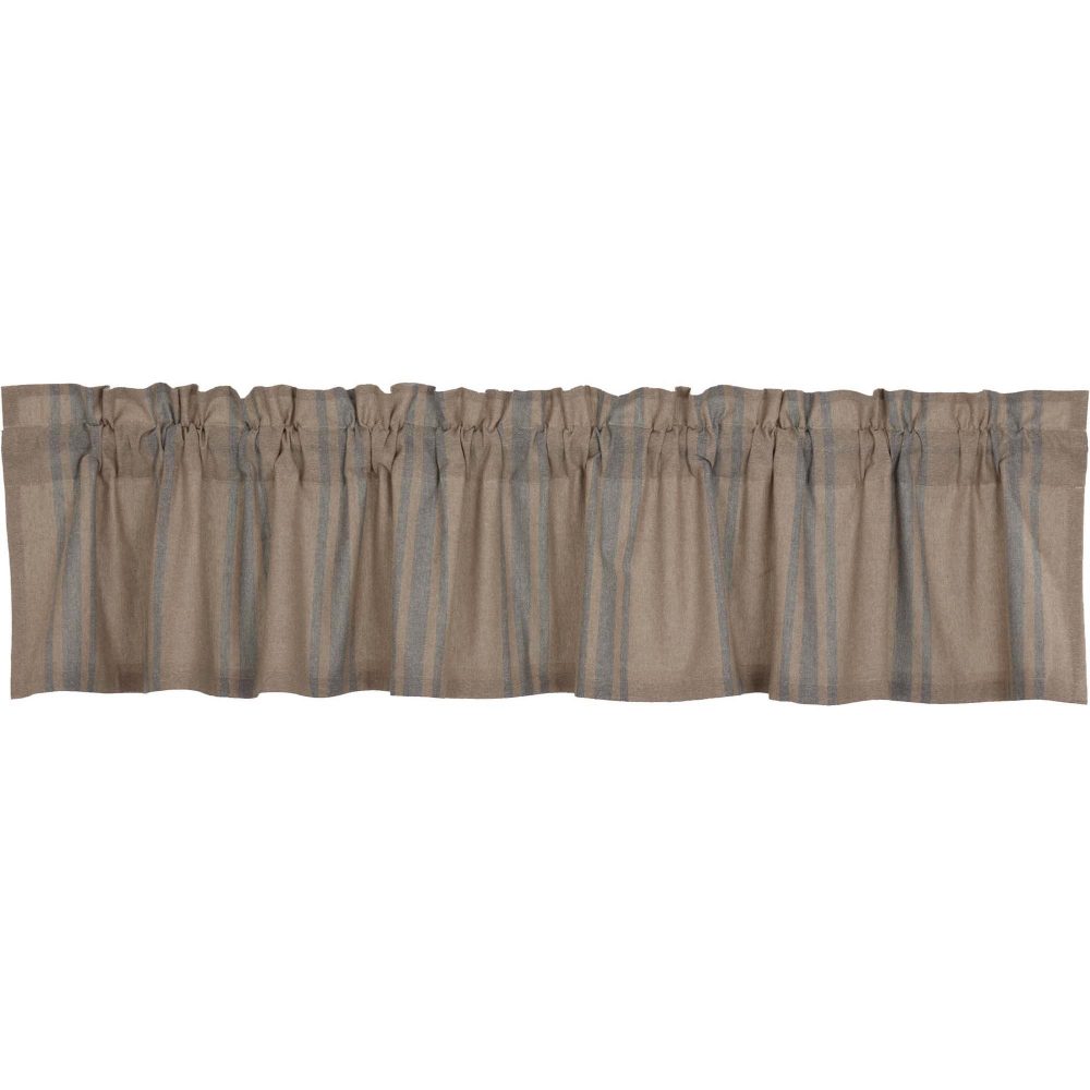 Grain Sack Blue Valance 16x72