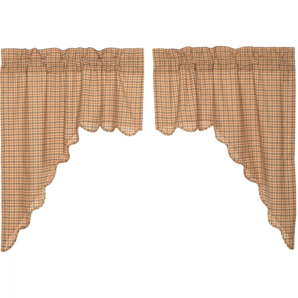 Millsboro Swag Scalloped Set of 2 36x36x16