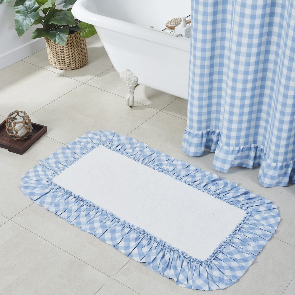 Annie Buffalo Blue Check Bathmat 27x48