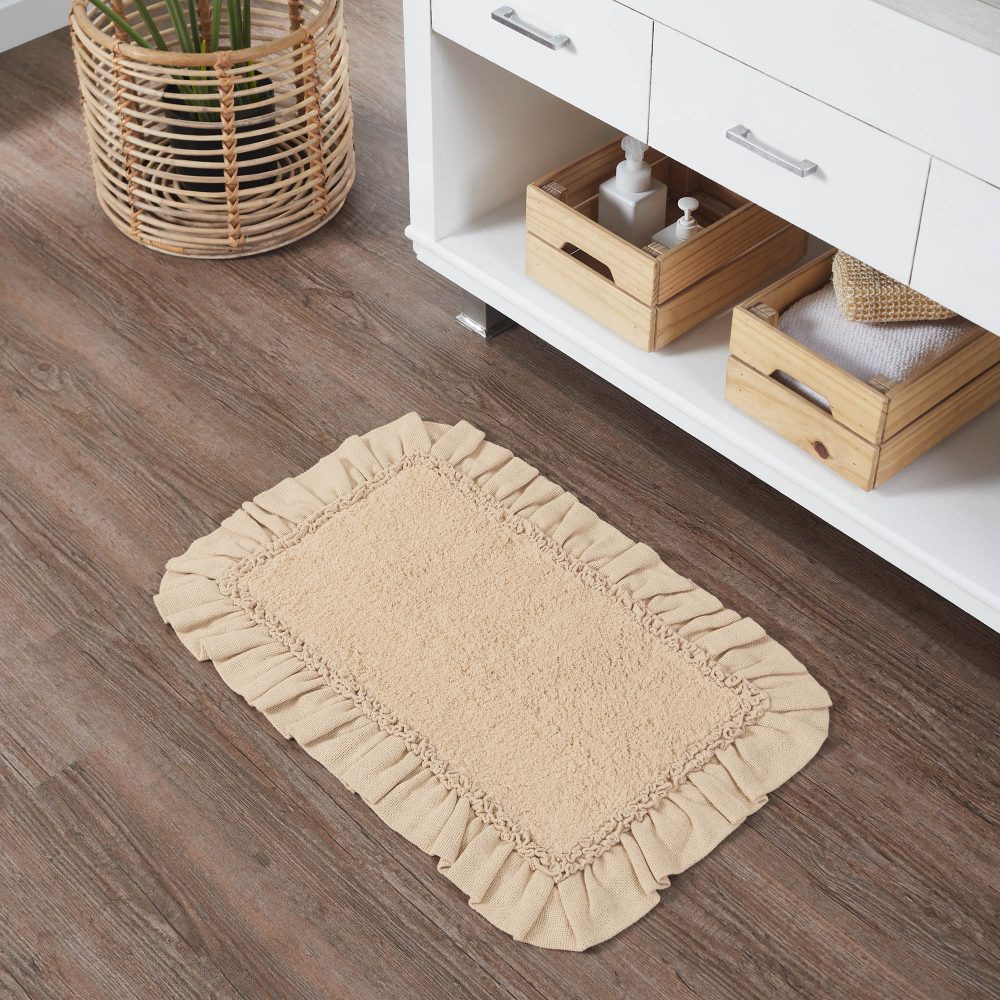 Burlap Vintage Bathmat 20x30