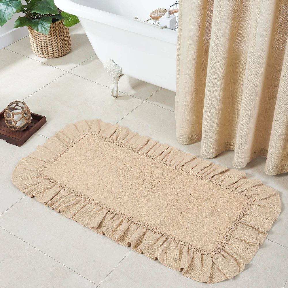 Burlap Vintage Bathmat 27x48