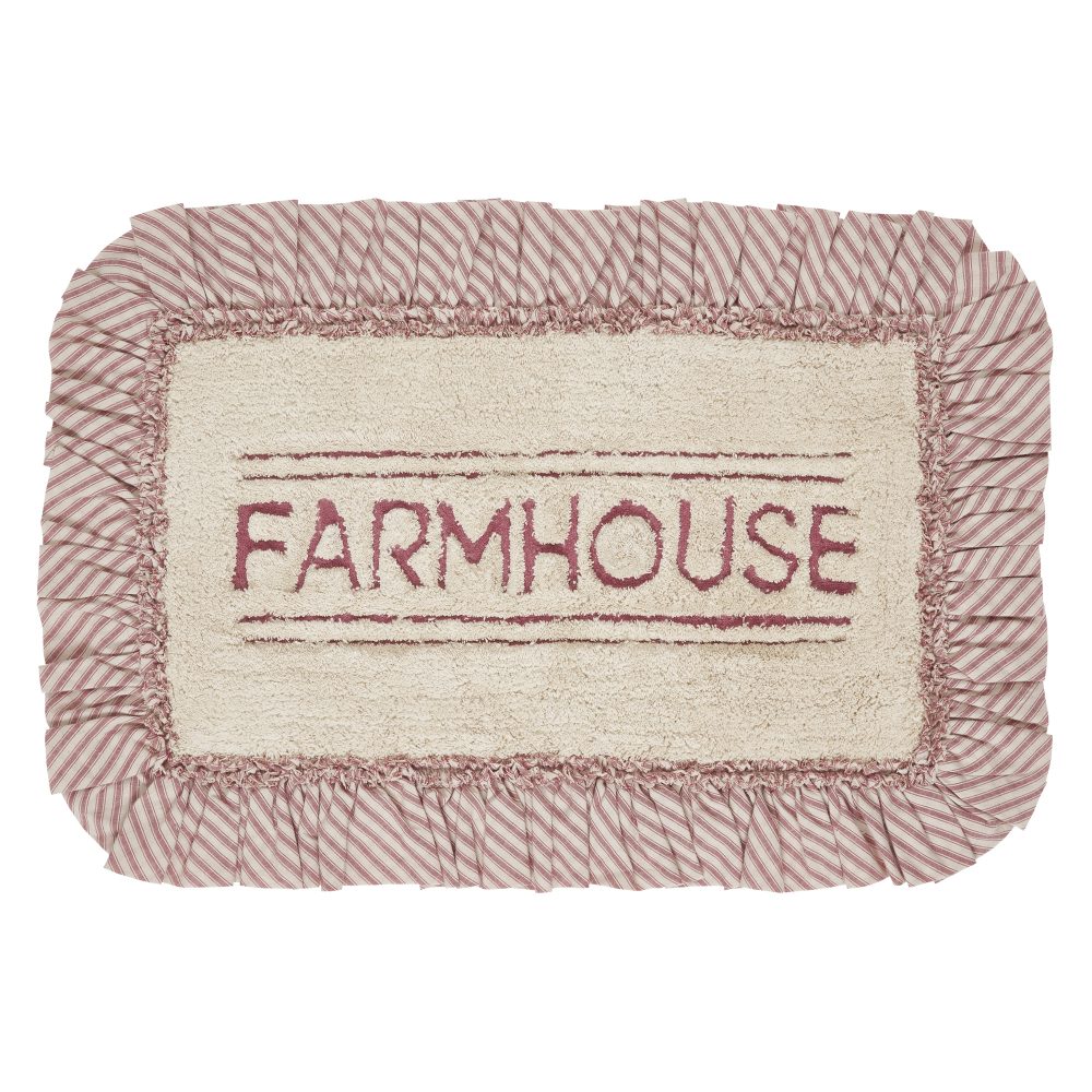 Sawyer Mill Red Farmhouse Bathmat 20x30