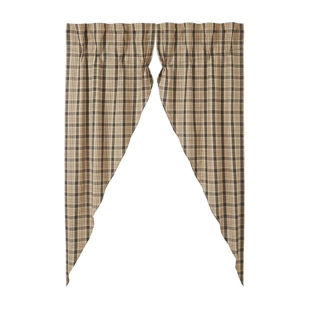 Cider Mill Plaid Prairie Long Panel Set of 2 84x36x18