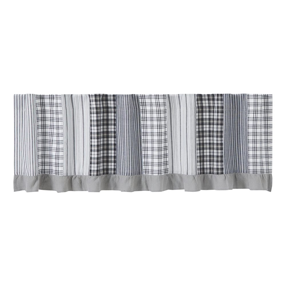 Sawyer Mill Black Patchwork Valance 19x72