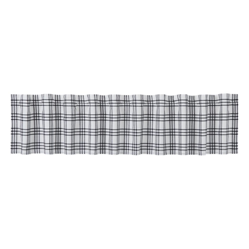 Sawyer Mill Black Plaid Valance 16x90