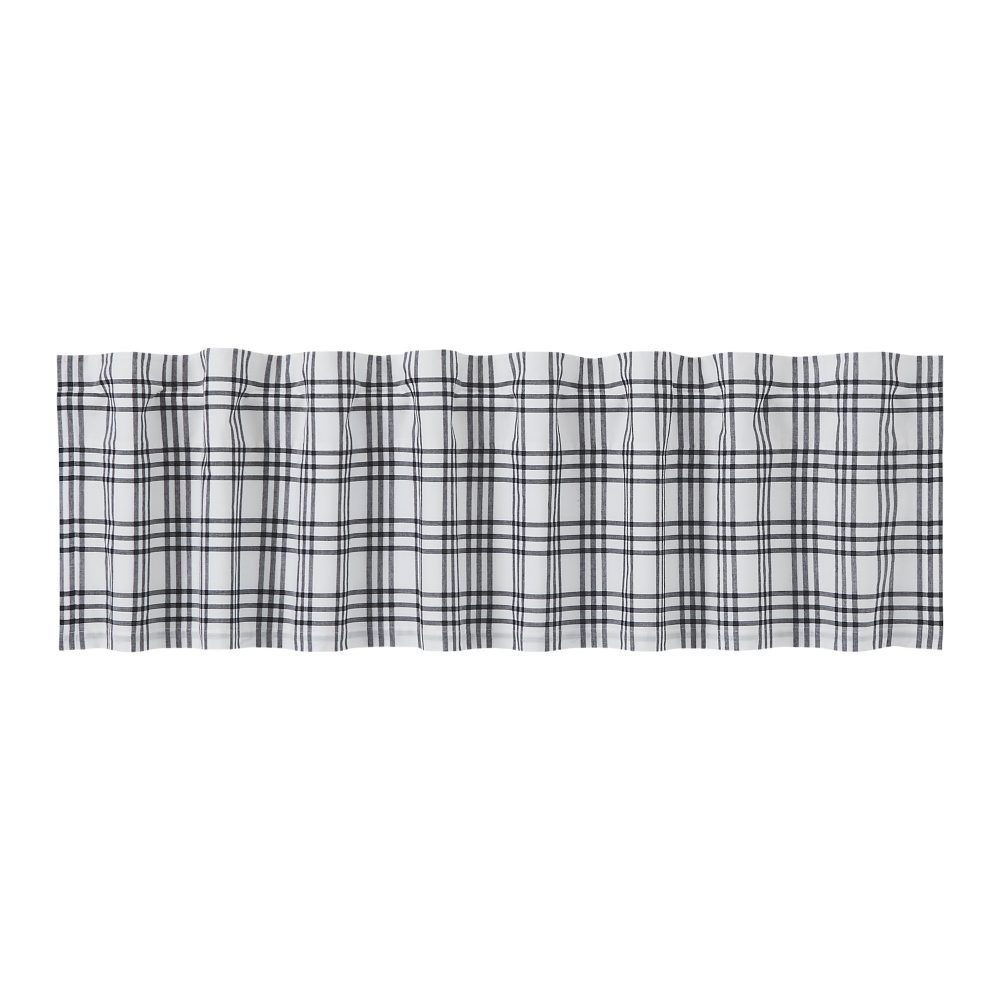 Sawyer Mill Black Plaid Valance 16x72