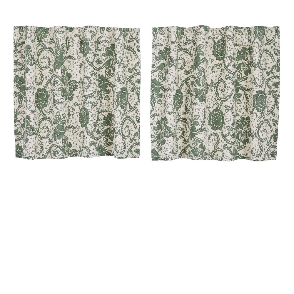 Dorset Green Floral Tier Set of 2 L24xW36