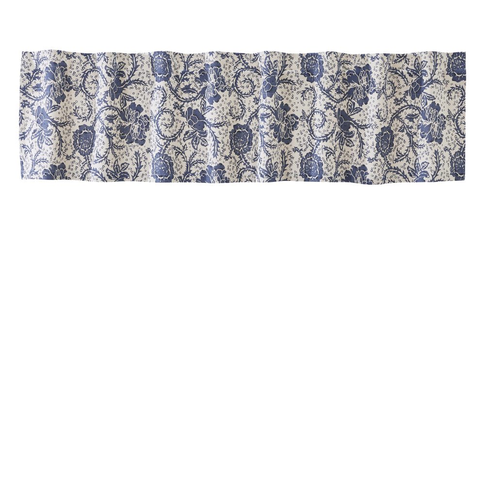 Dorset Navy Floral Valance 16x72