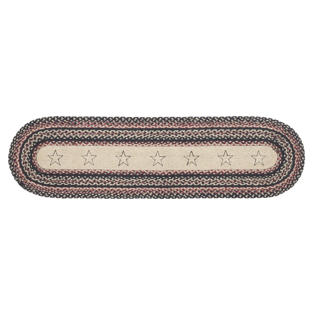 Colonial Star Jute Oval Runner 13x48