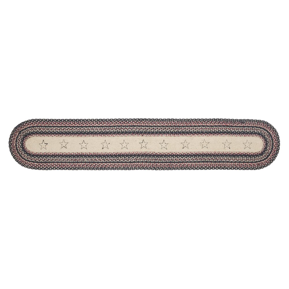 Colonial Star Jute Oval Runner 13x72