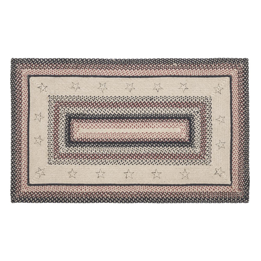 Colonial Star Jute Rug Rect w/ Pad 36x60