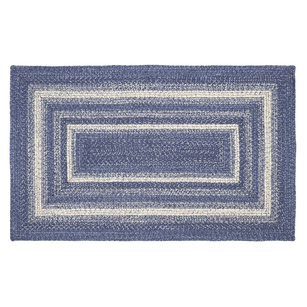 Great Falls Blue Jute Rug Rect w/ Pad 36x60