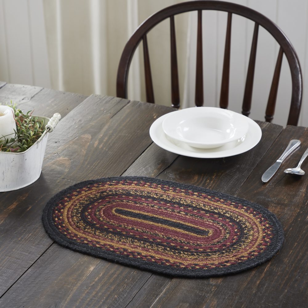 Heritage Farms Jute Oval Placemat 10x15