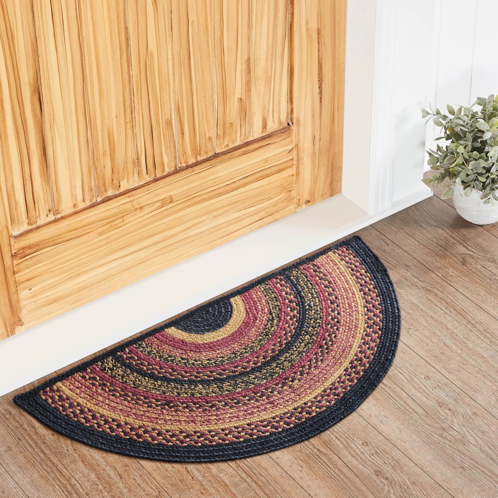 Heritage Farms Jute Rug Half Circle 16.5x33