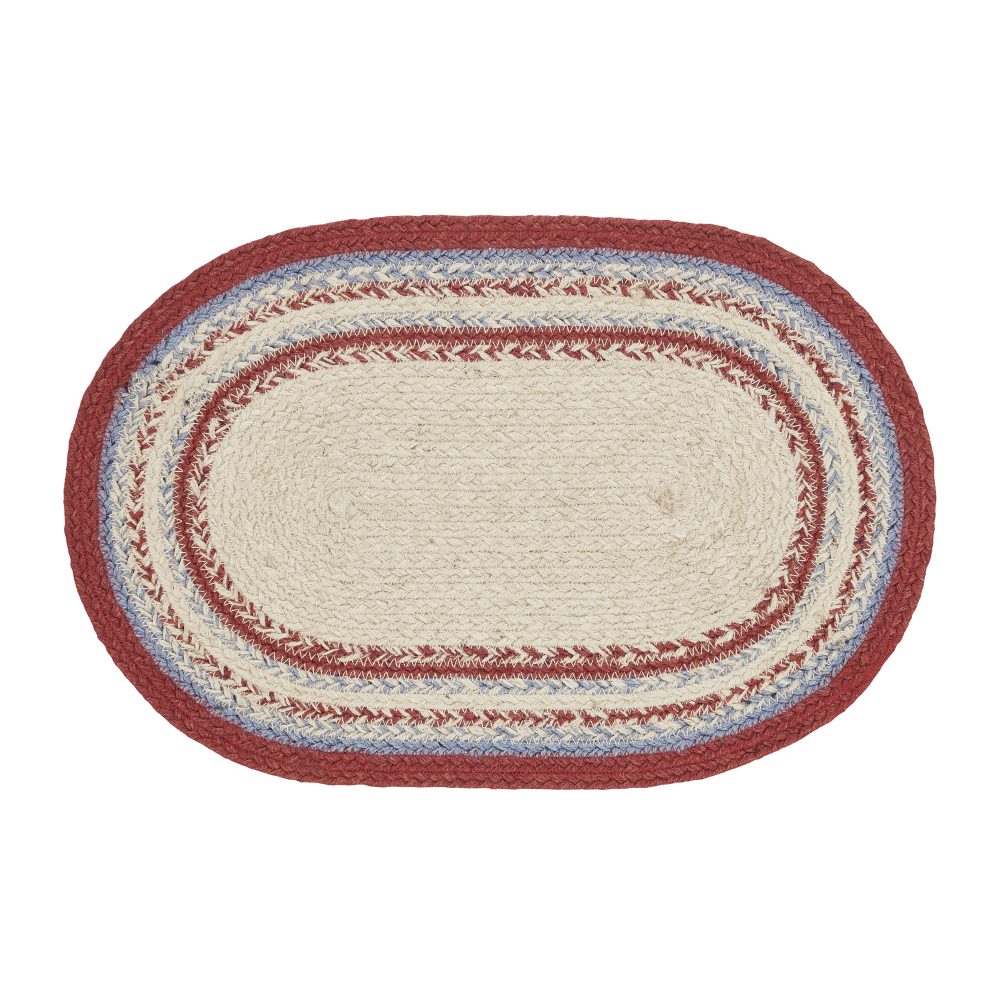 Celebration Jute Oval Placemat 10x15