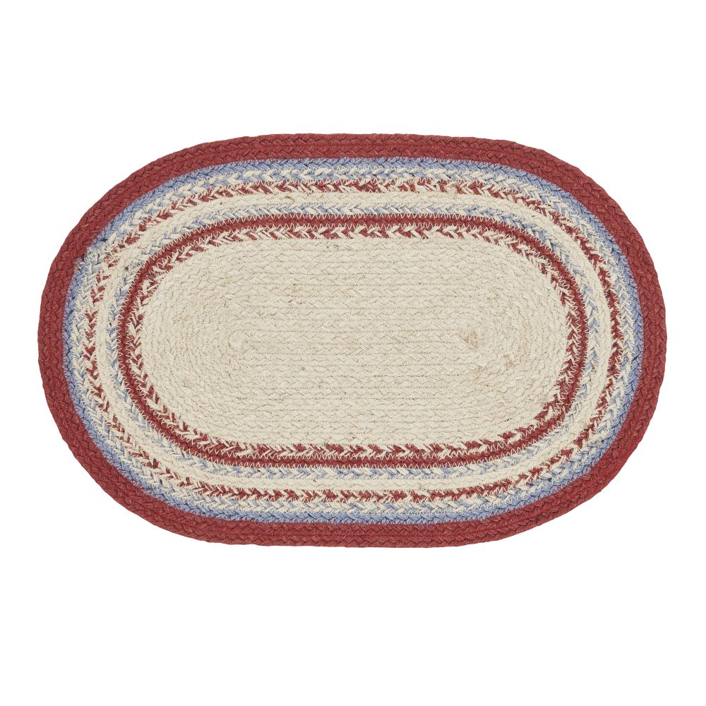 Celebration Jute Oval Placemat 12x18