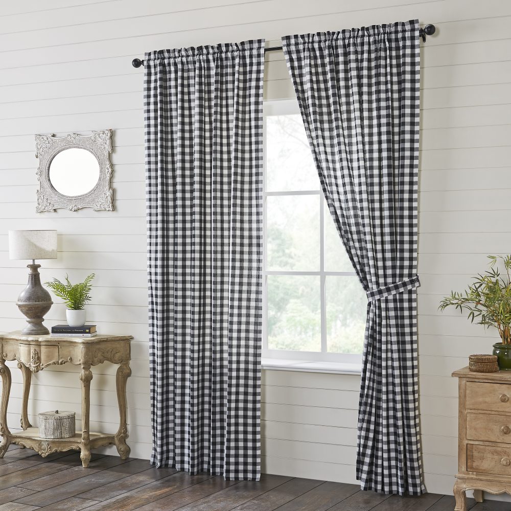 Annie Buffalo Black Check Panel Set of 2 96x50