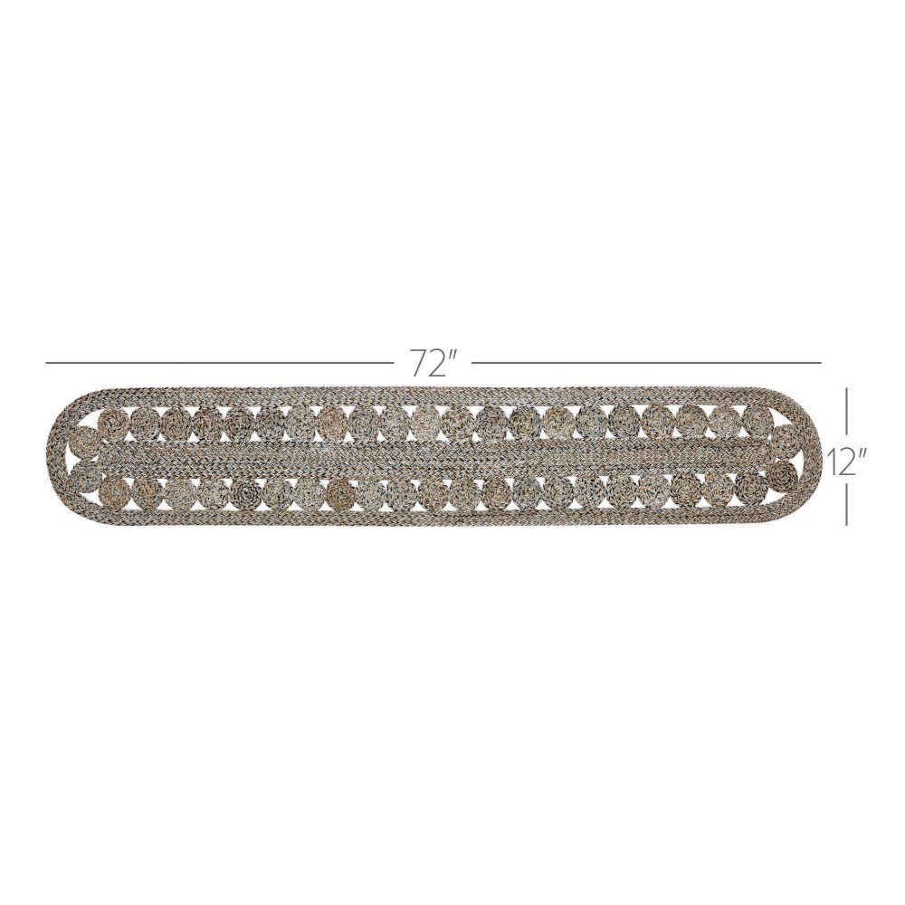 Celeste Blended Pebble Indoor/Outdoor Runner Oval 12x72