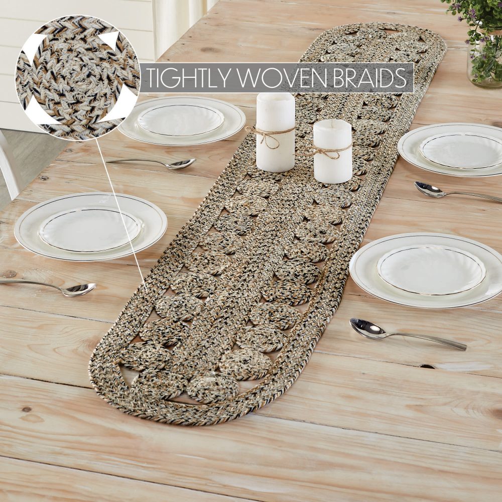 Celeste Blended Pebble Indoor/Outdoor Runner Oval 12x72