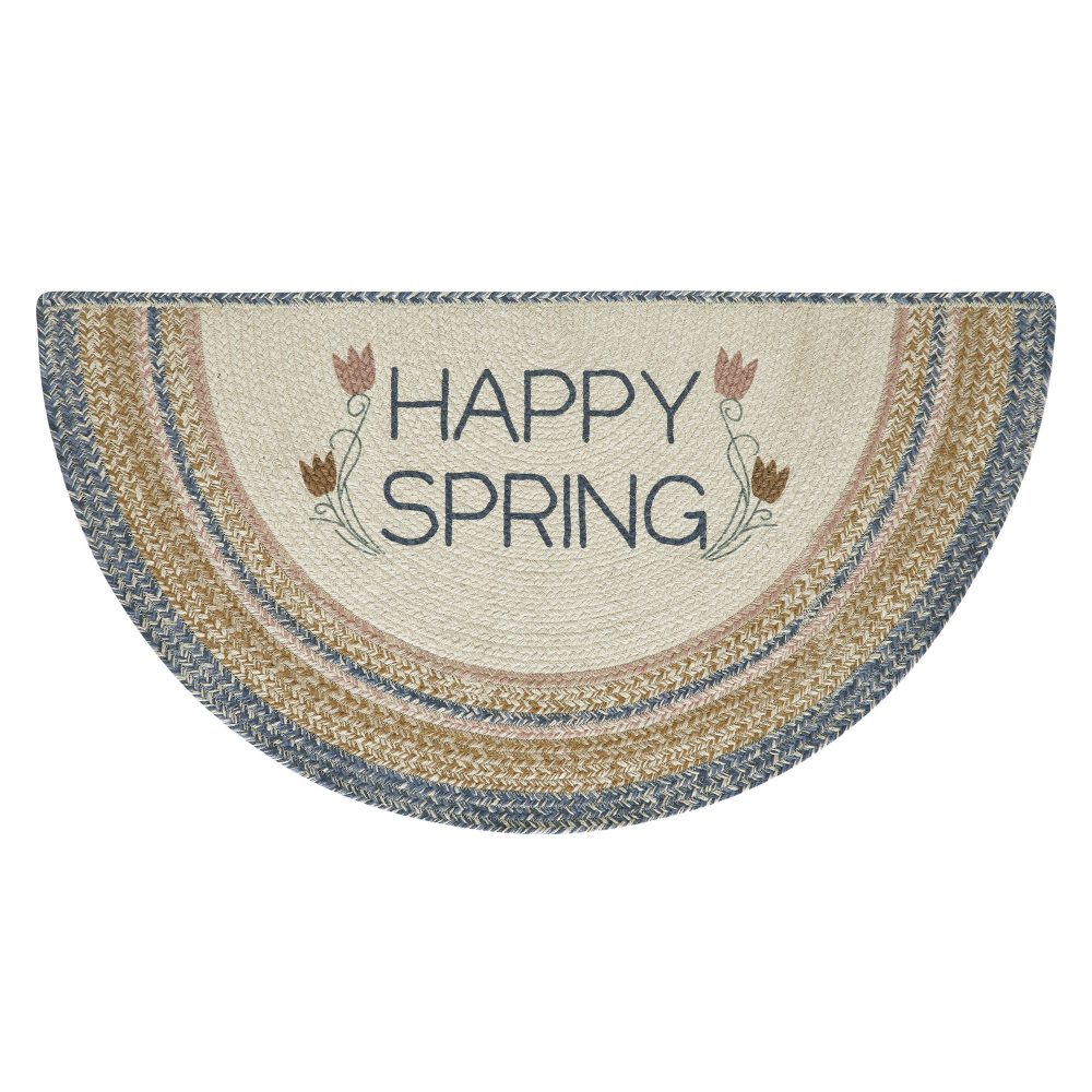 Kaila Happy Spring Jute Half Circle 19.5x36