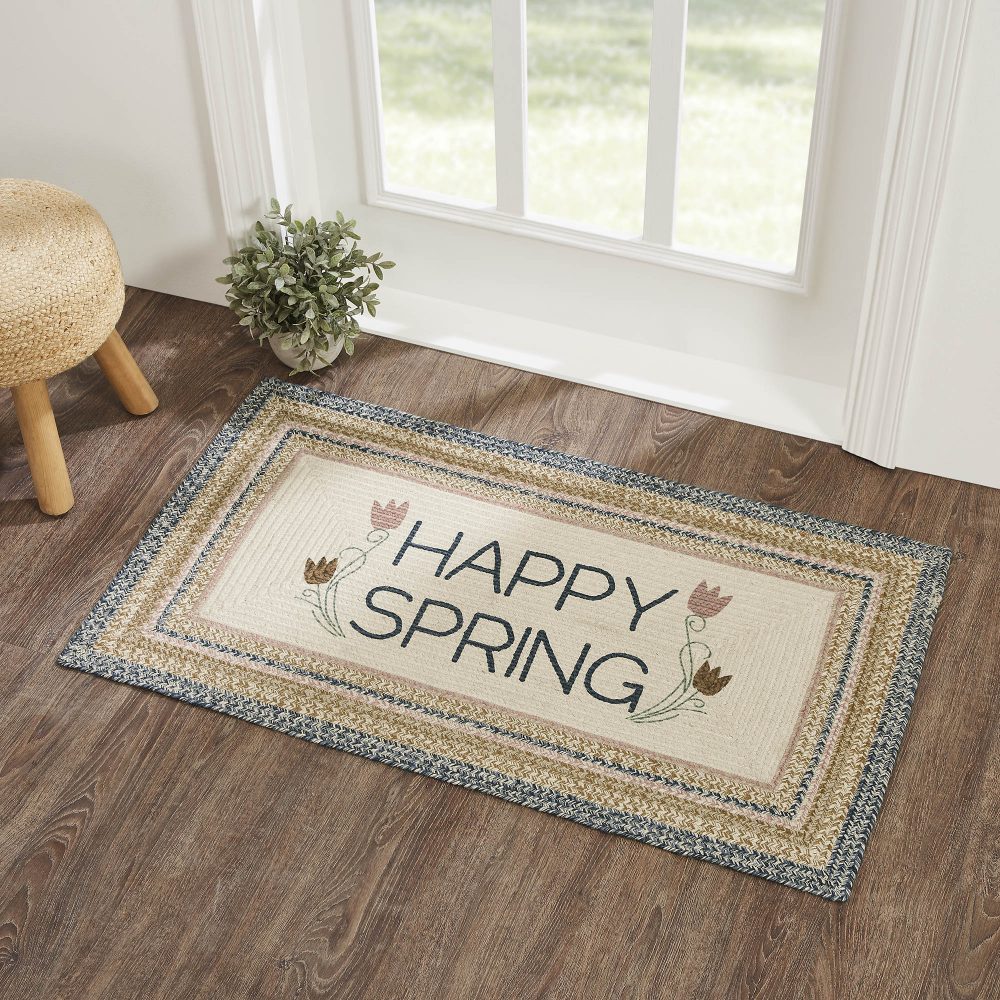 Kaila Happy Spring Jute Rug Rect w/ Pad 27x48