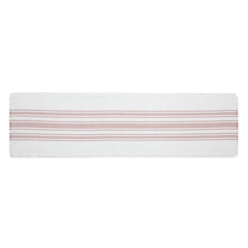 Antique White Stripe Coral Indoor/Outdoor Runner 12x48