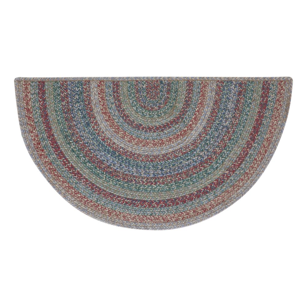 Multi Jute Rug Half Circle 19.5x36