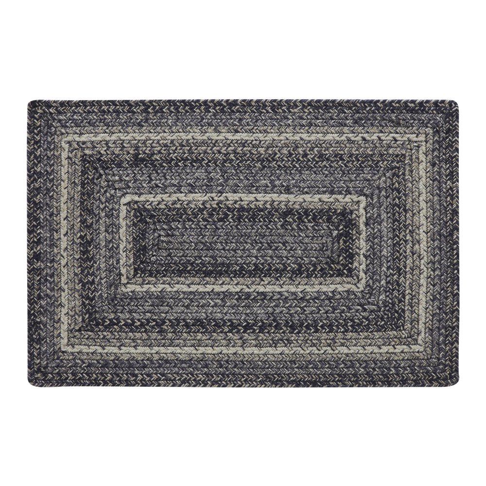 Sawyer Mill Black White Jute Rug Rect 20x30