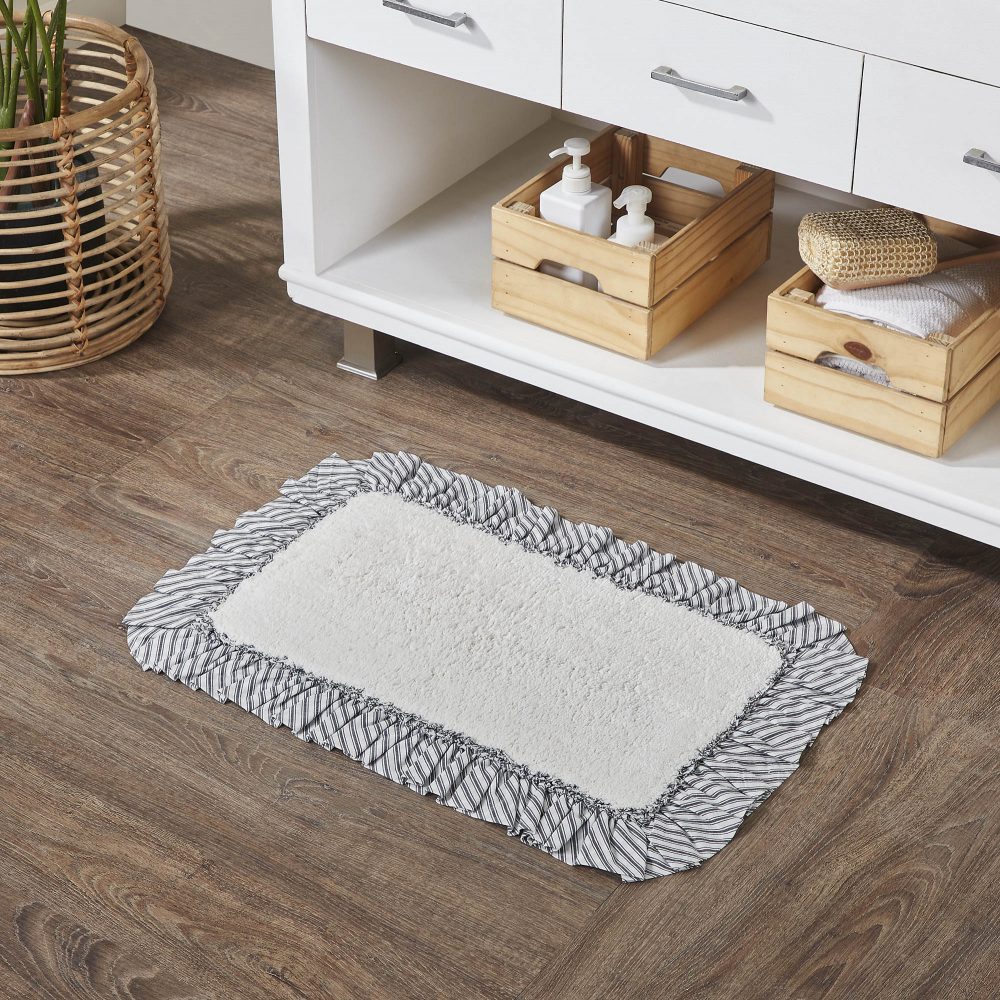 Sawyer Mill Black Bathmat 20x30