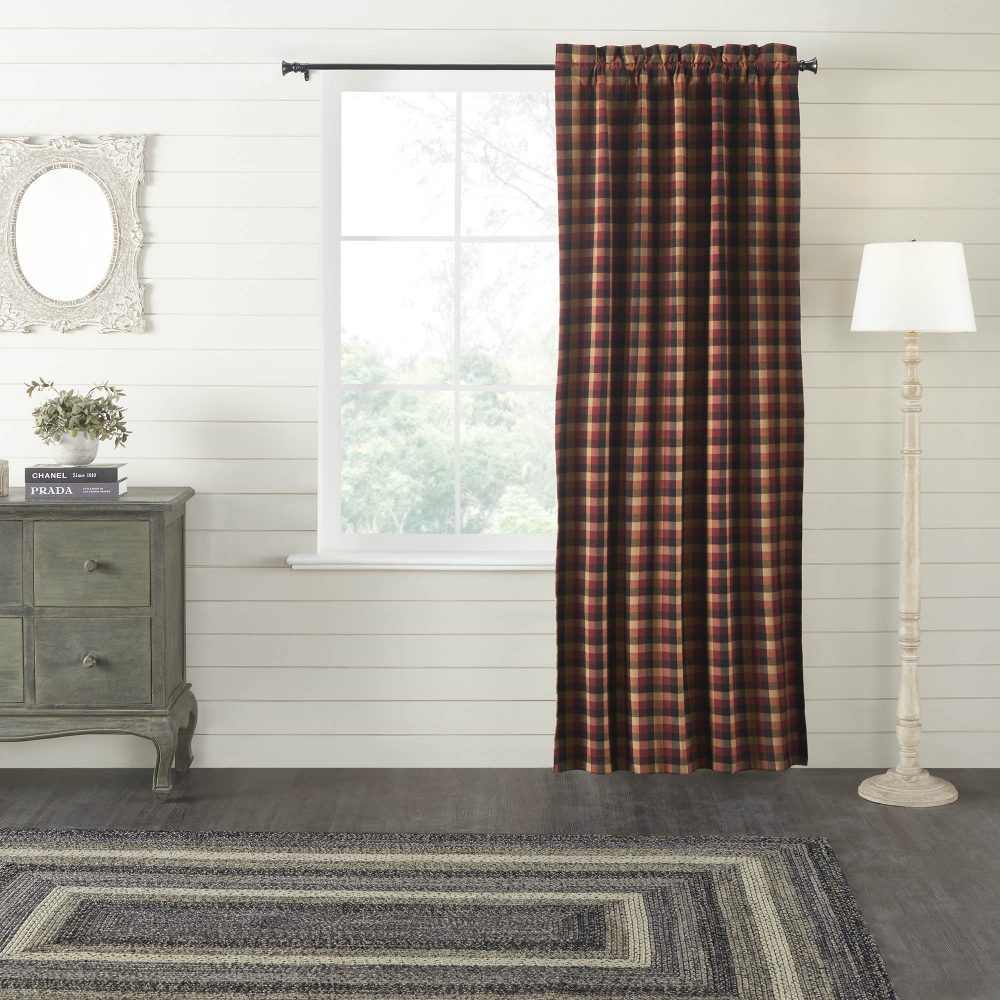 Heritage Farms Primitive Check Blackout Panel 84x40