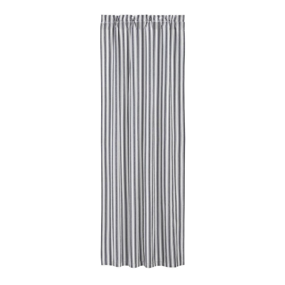 Sawyer Mill Black Ticking Stripe Blackout Panel 84x40