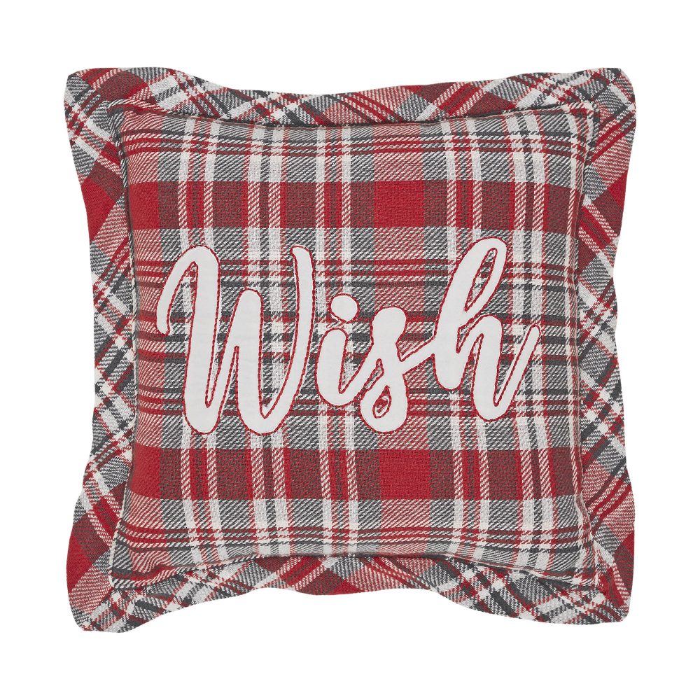 Gregor Plaid Wish Pillow 12x12