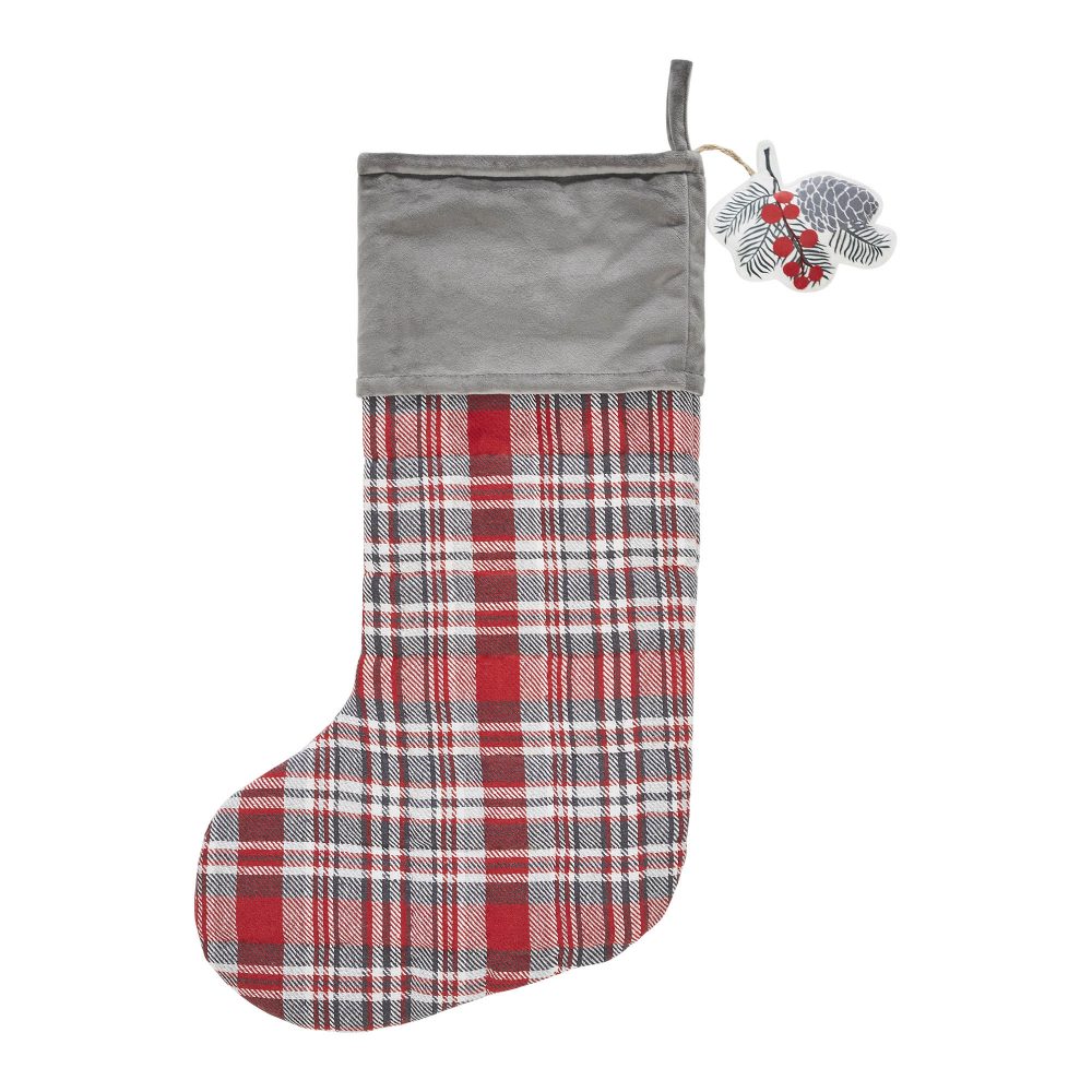 Gregor Plaid Stocking 12x20