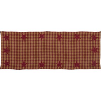 Burgundy Star Runner Woven 13x36