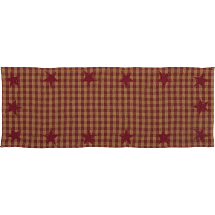 Burgundy Star Runner Woven 13x36