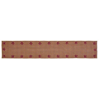 Burgundy Star Runner Woven 13x72