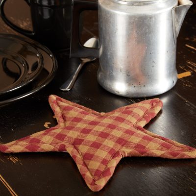 Burgundy Star Trivet Star Shape 10