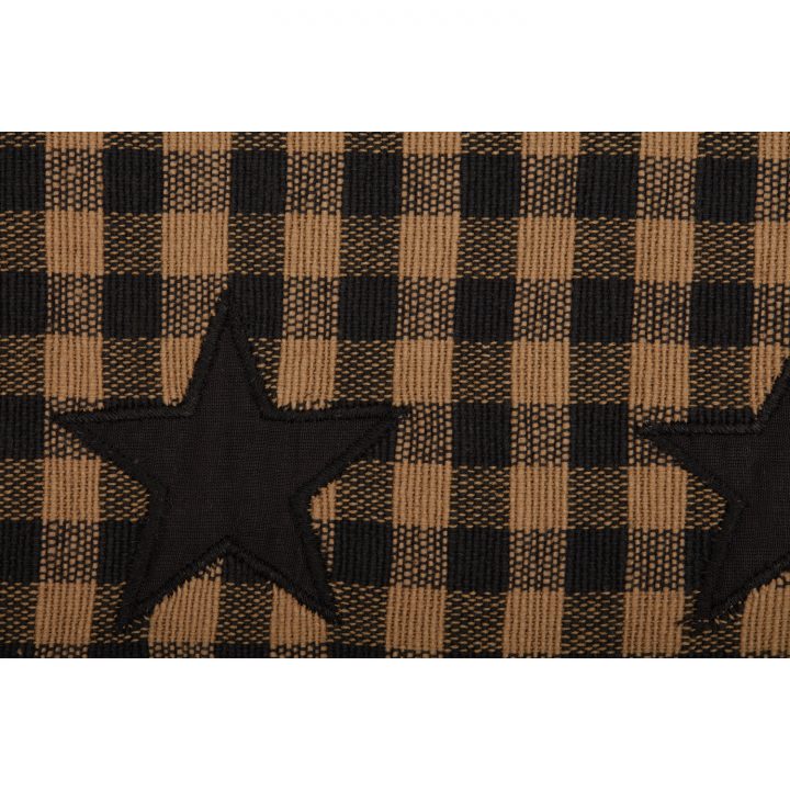 Black Star Placemat Set of 6 12x18