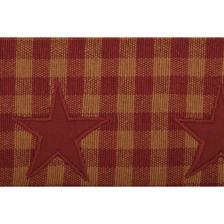 Burgundy Star Placemat Set of 6 12x18