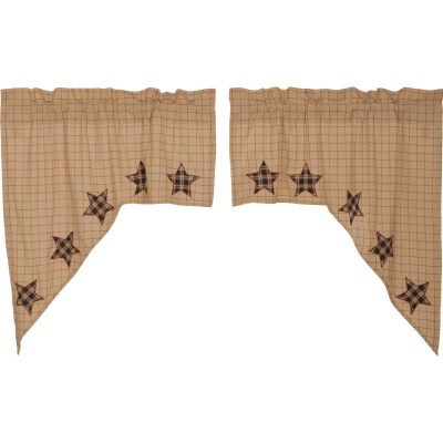 Bingham Star Swag Applique Star Set of 2 36x36x16