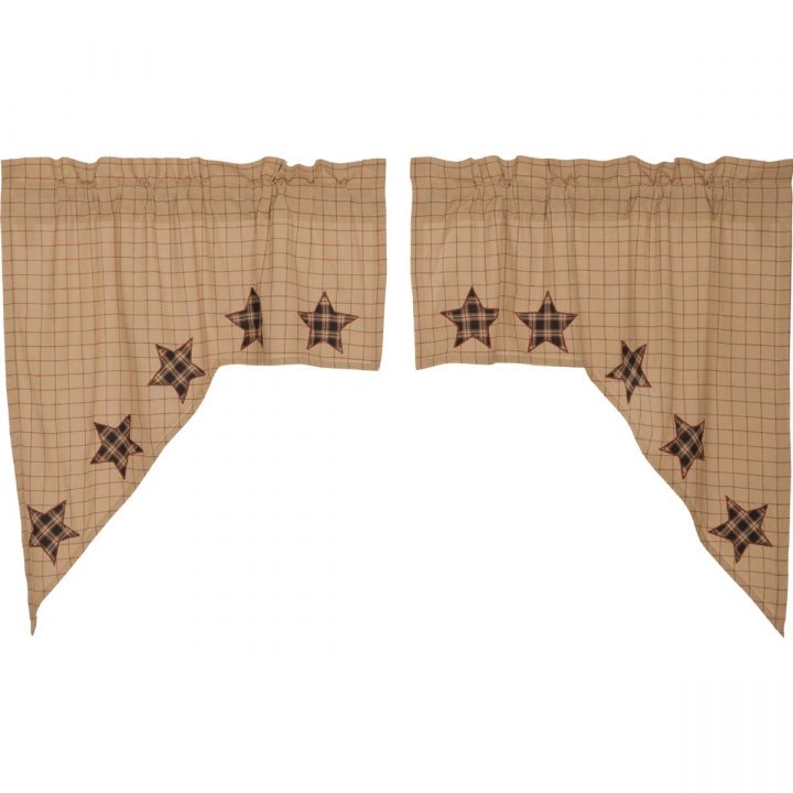 Bingham Star Swag Applique Star Set of 2 36x36x16