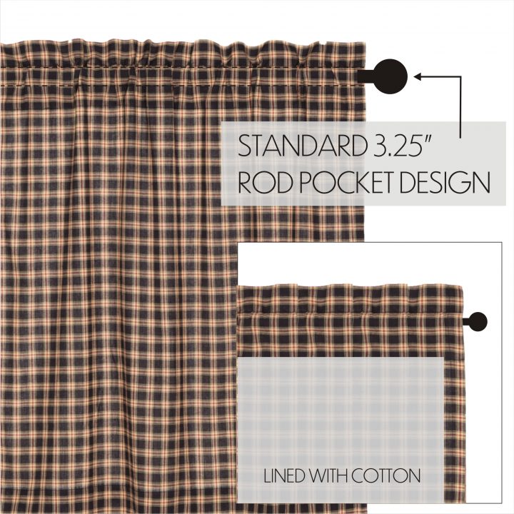 Bingham Star Swag Plaid Set of 2 36x36x16