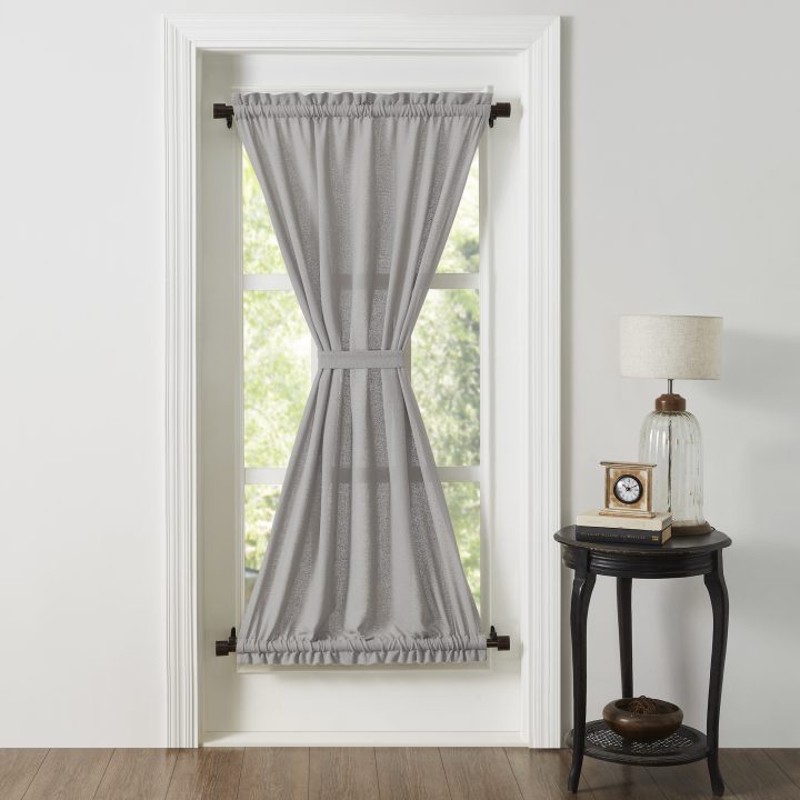 Burlap Dove Grey Door Panel 72x40