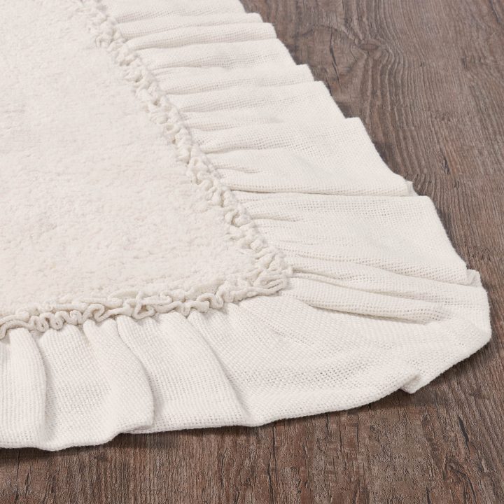 Burlap Antique White Bathmat 27x48