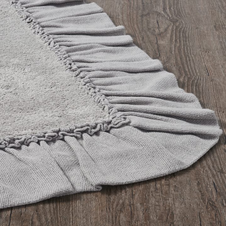 Burlap Dove Grey Bathmat 20x30