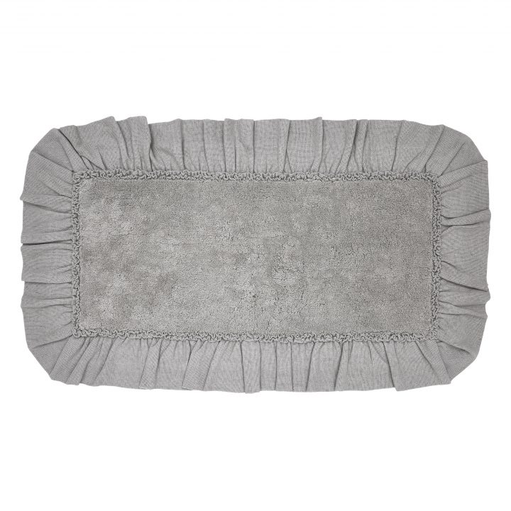 Burlap Dove Grey Bathmat 27x48