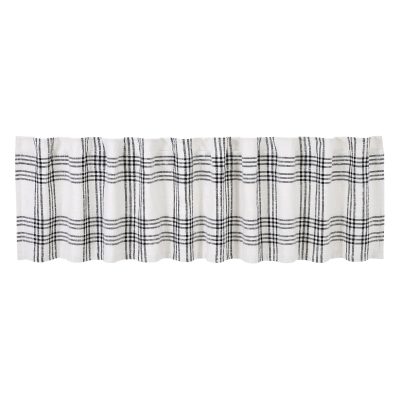 Black Plaid Valance 19x90