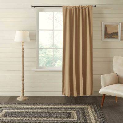 Burlap Natural Blackout Panel 84x50