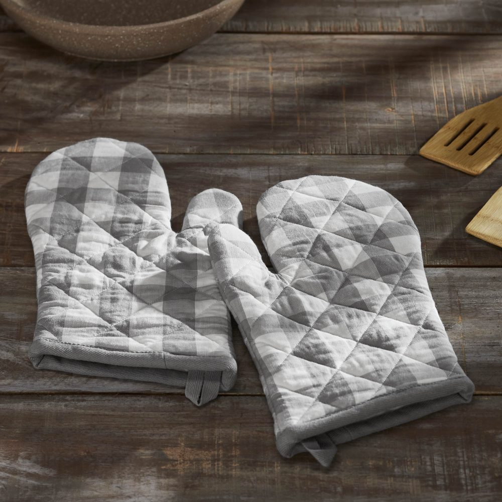 Annie Buffalo Check Grey Oven Mitt Set of 2